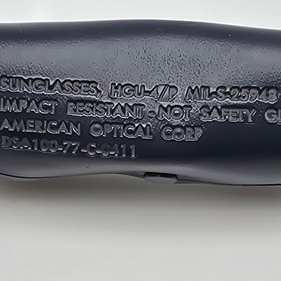 American Optical AO HGU-4/P 1/10 12K Gold Green Lens Military Aviator Sunglasses - Picture 15 of 16